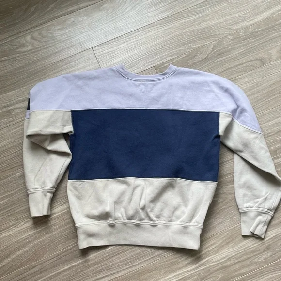 Isabel Marant Etoile Colorblock Gallian Sweater Light Blue Sz 40/L - Picture 15 of 15